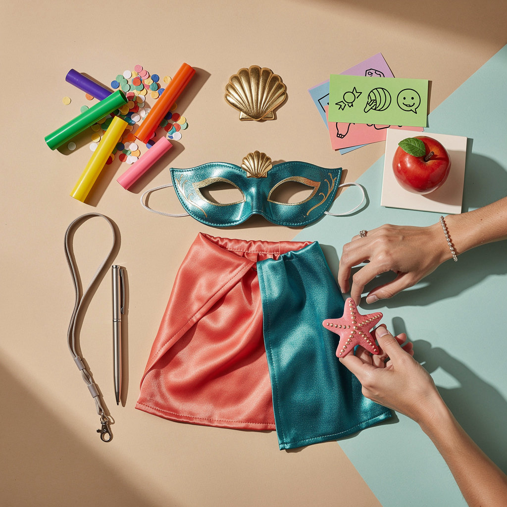 Seashell's Rescue Service character entertaining kids at San Diego birthday party event